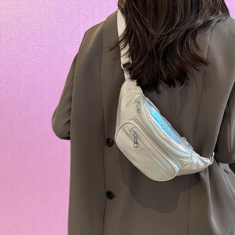 Starlite Hustle Sling Bag – Waist Pack | Iridescent pastel fashion accessory from Rainbowscape