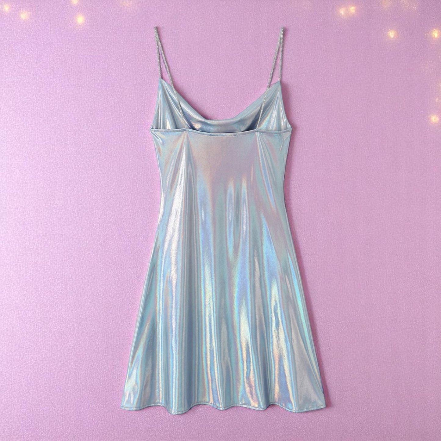 Celestia Drip Slip Dress – Dress | Iridescent pastel fashion accessory from Rainbowscape