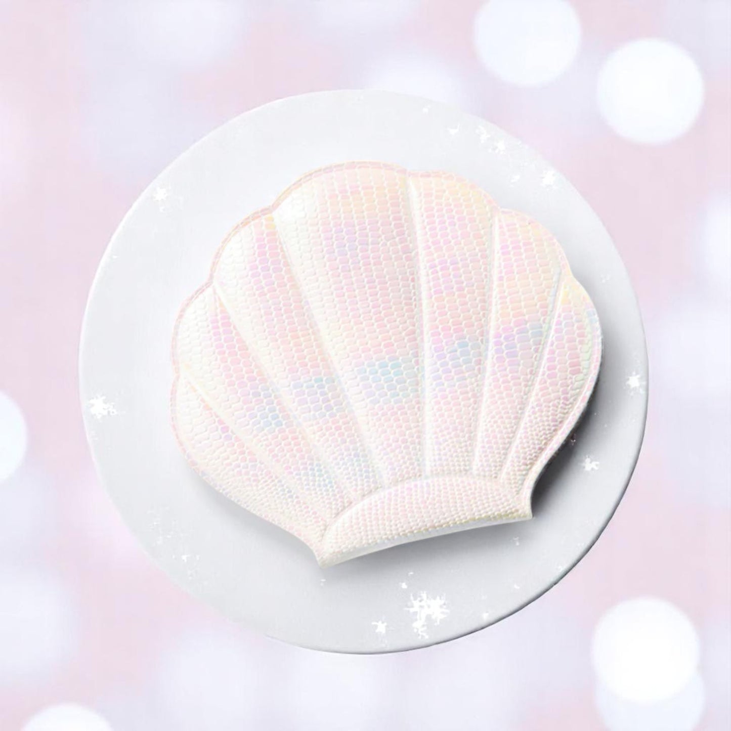 Seapearl Sparkle Mirror – mirror | Iridescent pastel fashion accessory from Rainbowscape