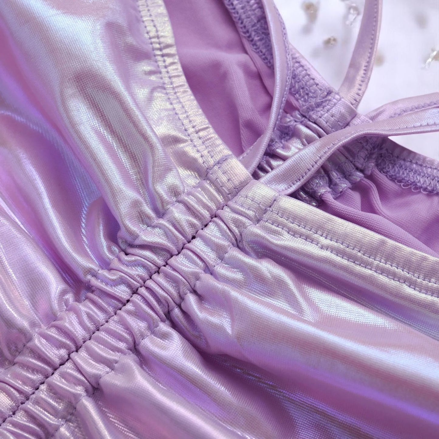 Moonlit Siren Flare Pants – Trousers | Iridescent pastel fashion accessory from Rainbowscape
