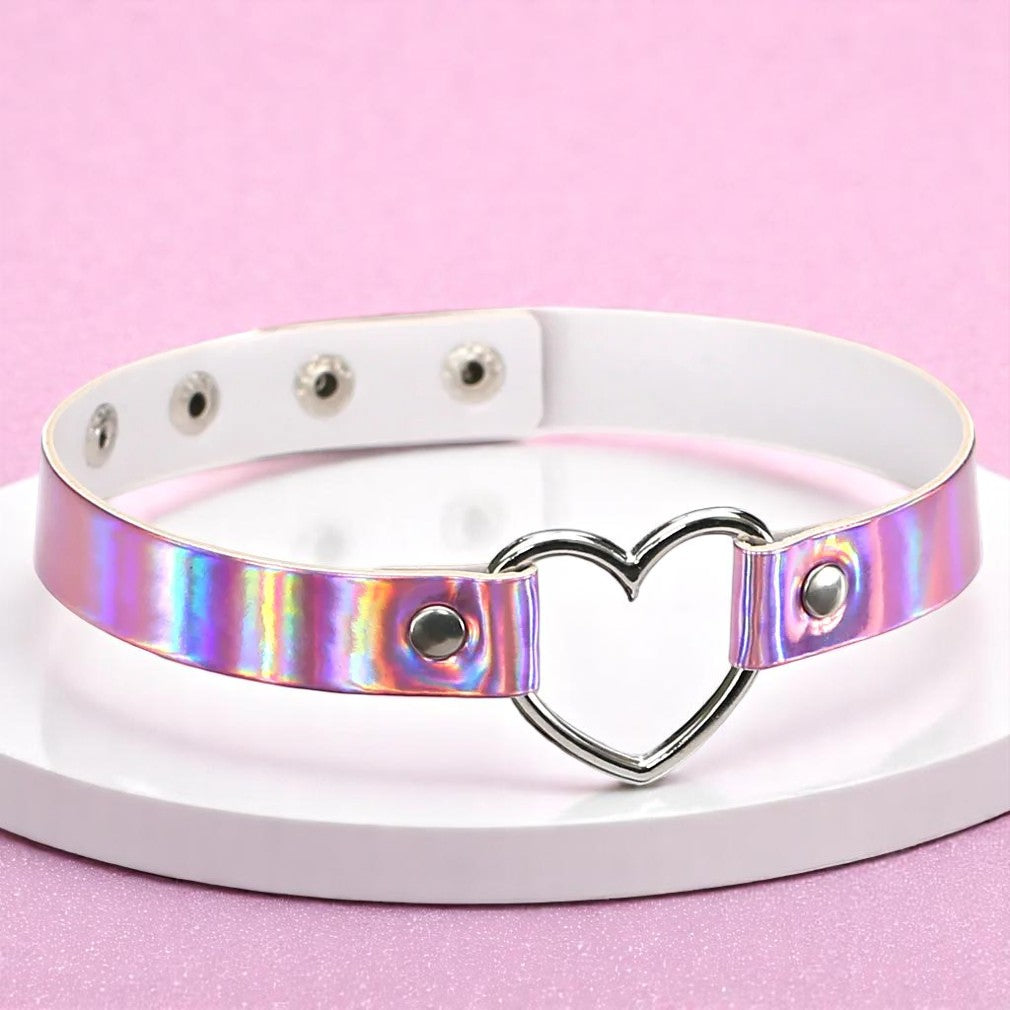 Galactic Crush Heart Choker
– Choker | Iridescent pastel fashion accessory from Rainbowscape