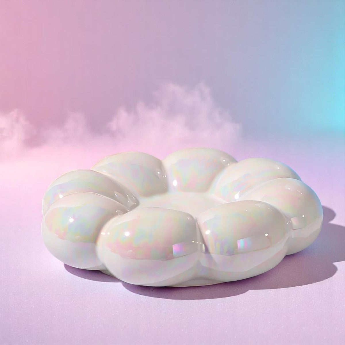 Cloud Whirl Milky Mug Set – Cups | Iridescent pastel fashion accessory from Rainbowscape