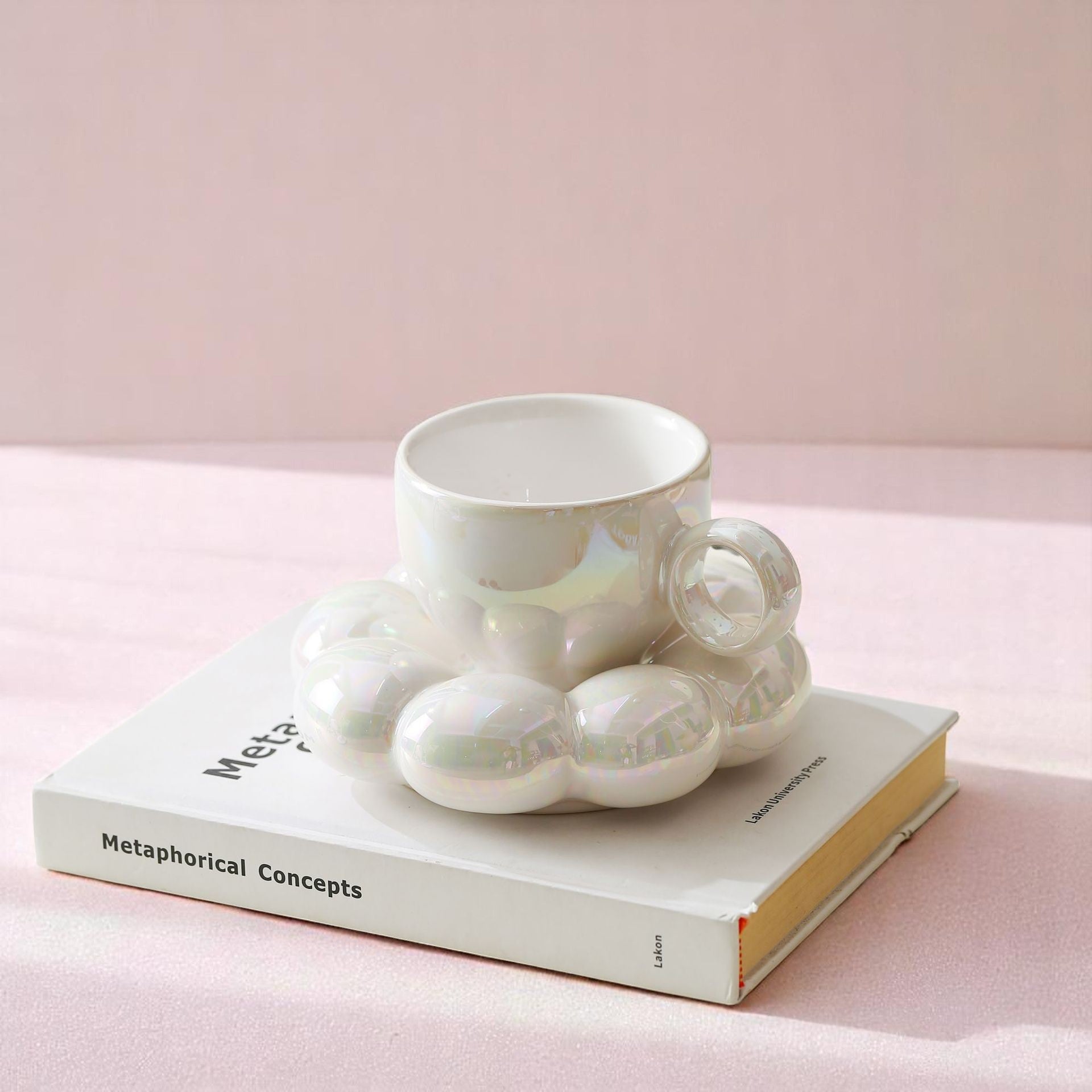 Cloud Whirl Milky Mug Set – Cups | Iridescent pastel fashion accessory from Rainbowscape