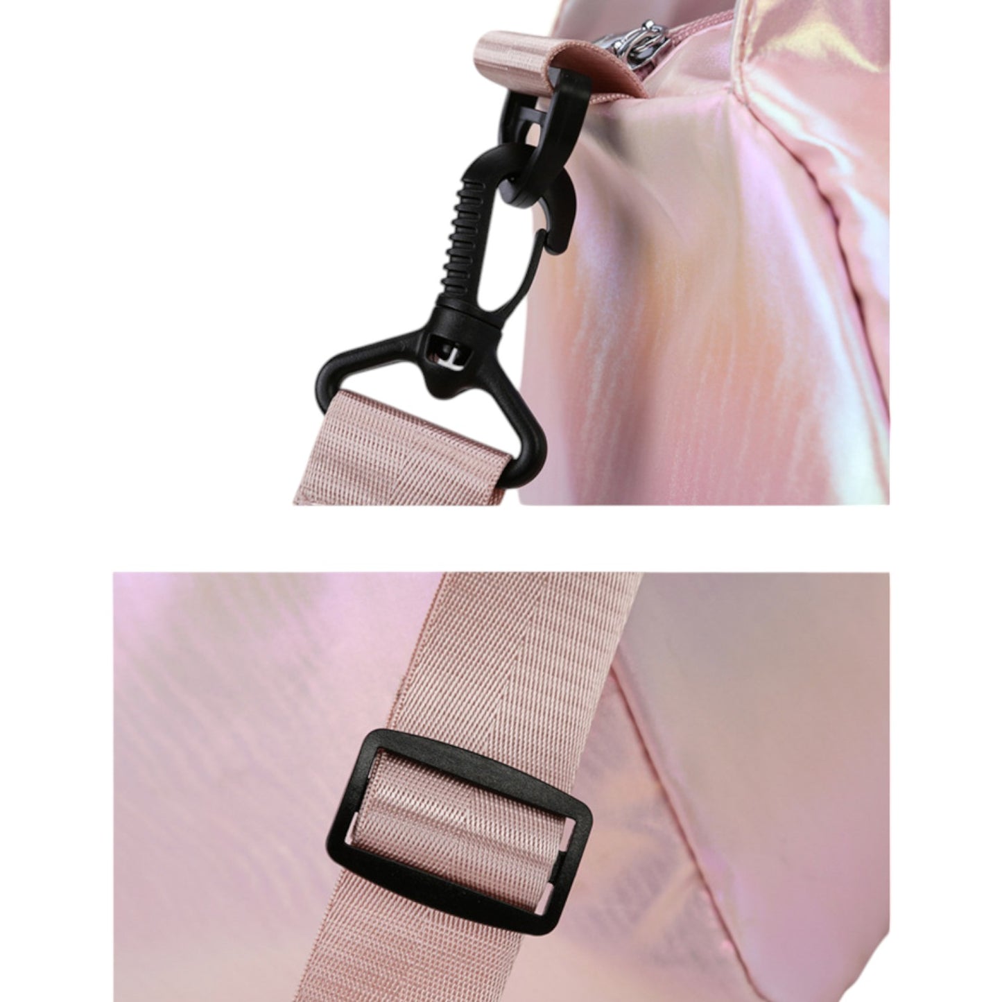 Starlite Strut Gym Tote – Sports Bag | Iridescent pastel fashion accessory from Rainbowscape