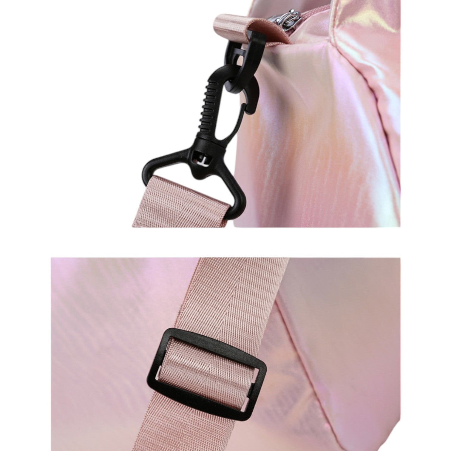Starlite Strut Gym Tote – Sports Bag | Iridescent pastel fashion accessory from Rainbowscape