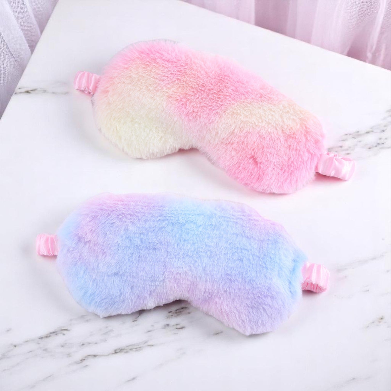Dozy Bloom Eye Mask – Eye mask | Iridescent pastel fashion accessory from Rainbowscape
