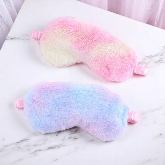 Dozy Bloom Eye Mask – Eye mask | Iridescent pastel fashion accessory from Rainbowscape