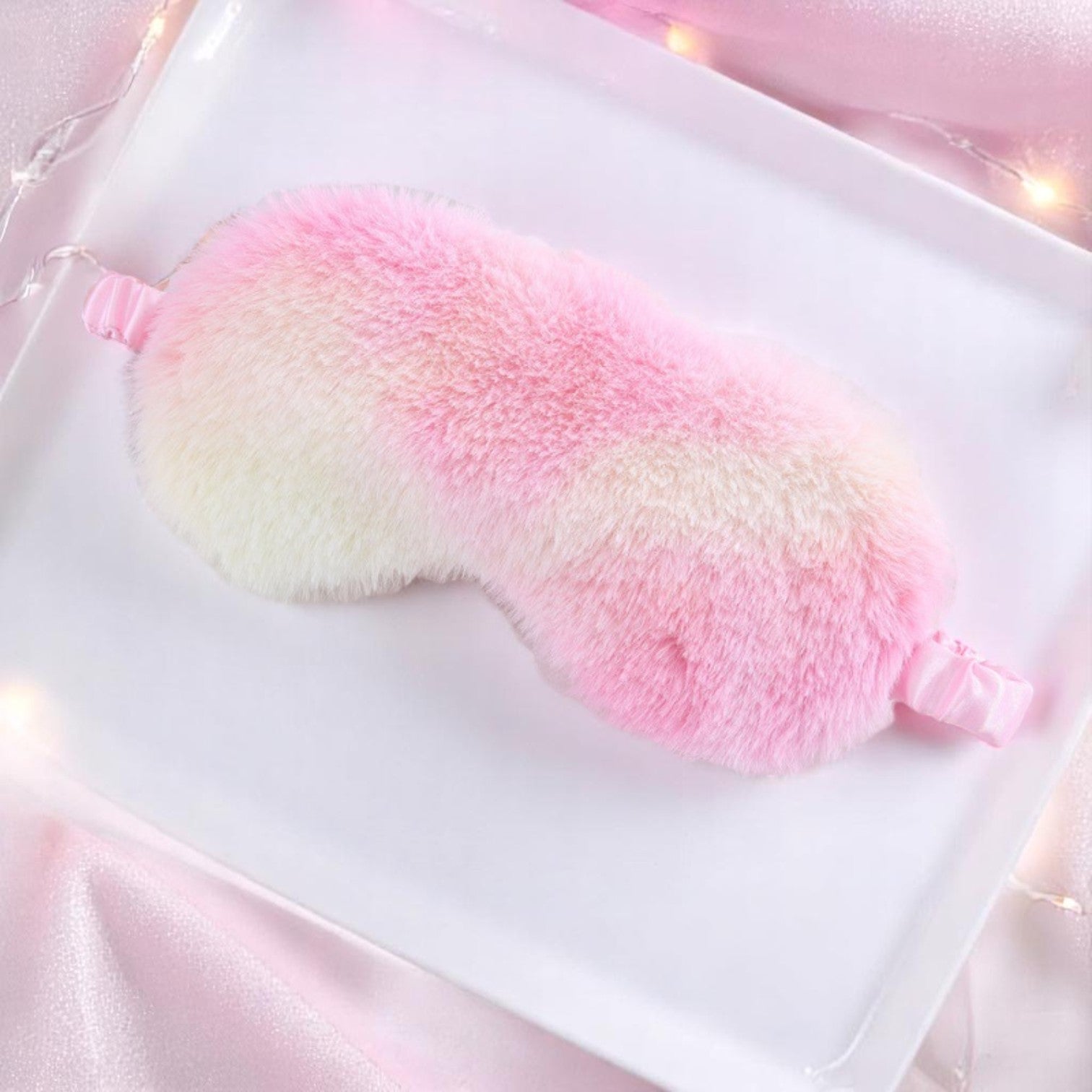 Dozy Bloom Eye Mask – Eye mask | Iridescent pastel fashion accessory from Rainbowscape