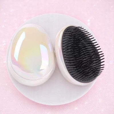 Eggstatic Detangle Dome – Hair Brush | Iridescent pastel fashion accessory from Rainbowscape