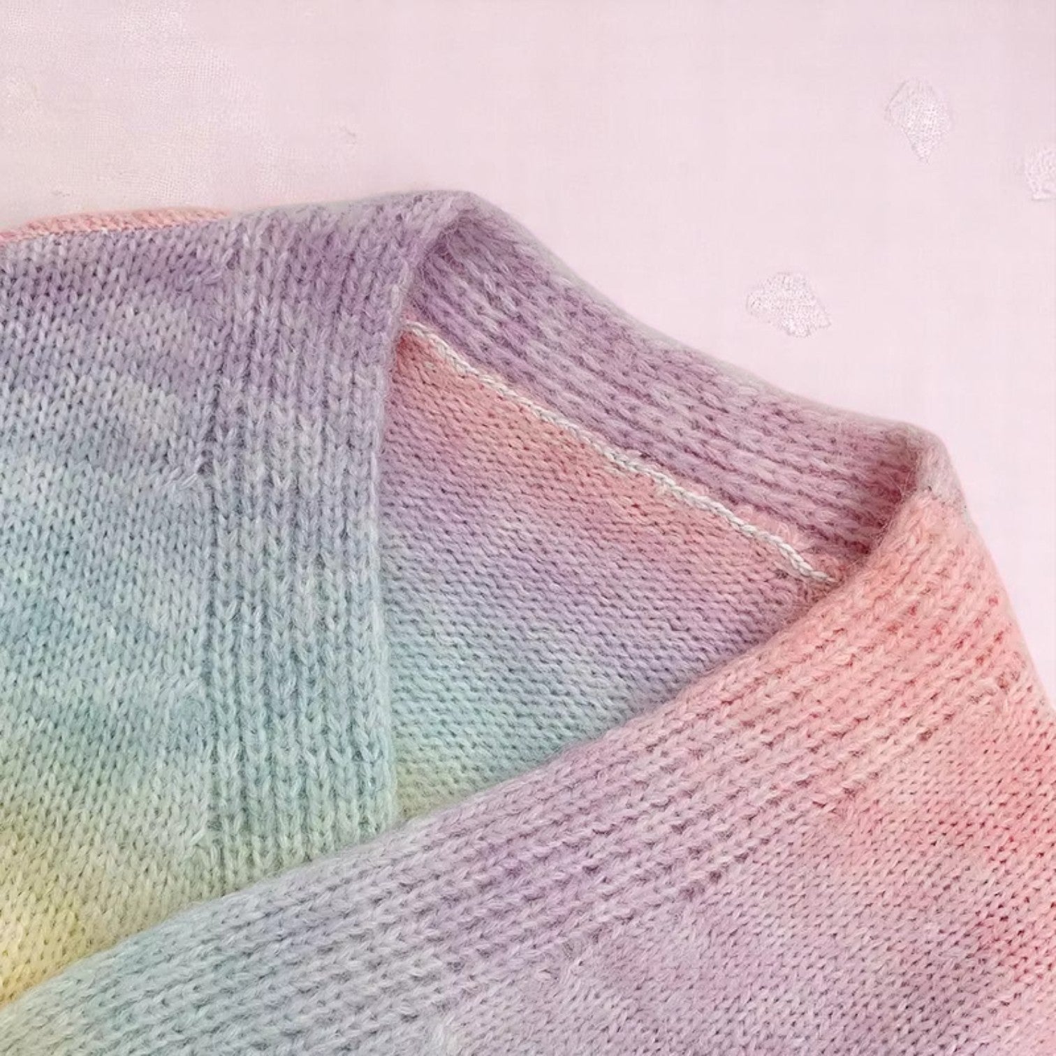 Sugar Skies Dreamcoat Cardigan – Cardigan | Iridescent pastel fashion accessory from Rainbowscape
