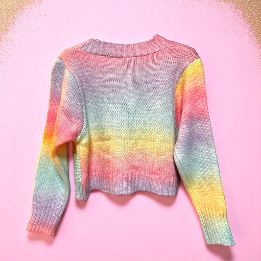 Cloudberry Twist Dream Cardigan – Cardigan | Iridescent pastel fashion accessory from Rainbowscape