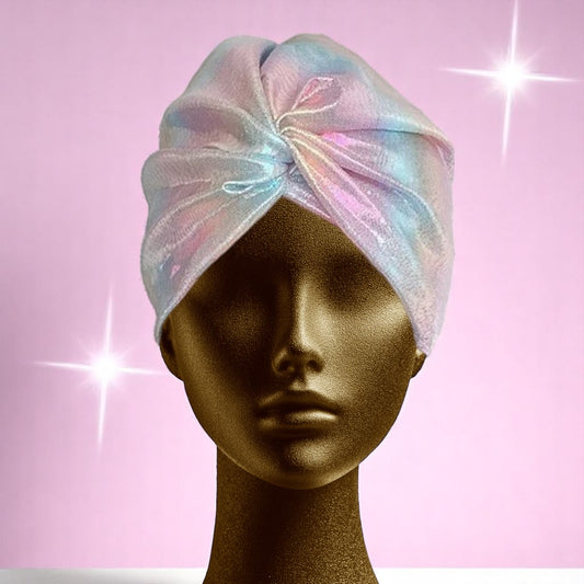 Celestwist Swim Turban – Turban | Iridescent pastel fashion accessory from Rainbowscape