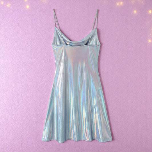 Celestia Drip Slip Dress – Dress | Iridescent pastel fashion accessory from Rainbowscape