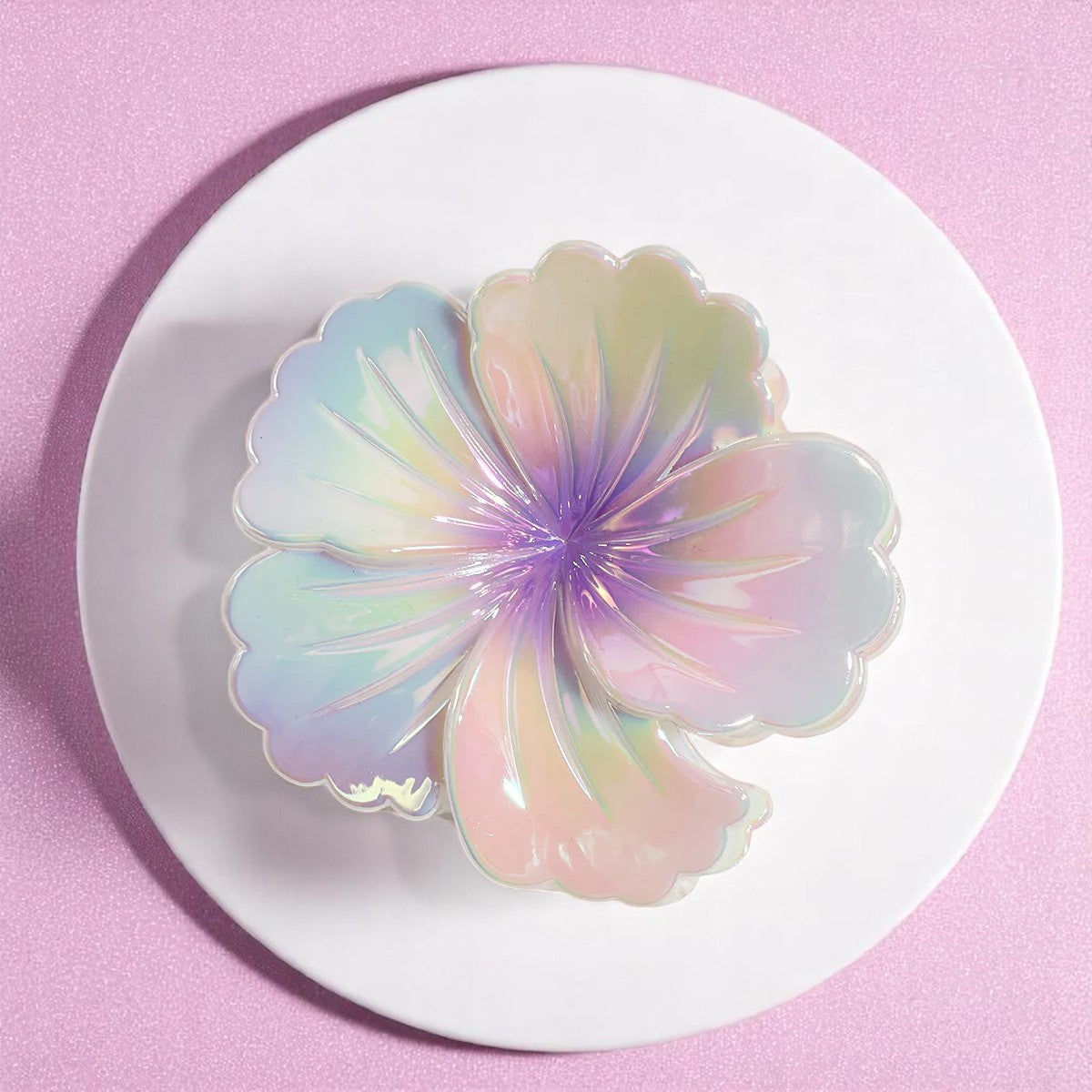 Petalwish Iridescent Claw Clip – Hair Clip | Iridescent pastel fashion accessory from Rainbowscape