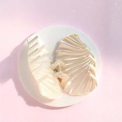 Seashimmer Shell Claw Clip – Hair Clip | Iridescent pastel fashion accessory from Rainbowscape