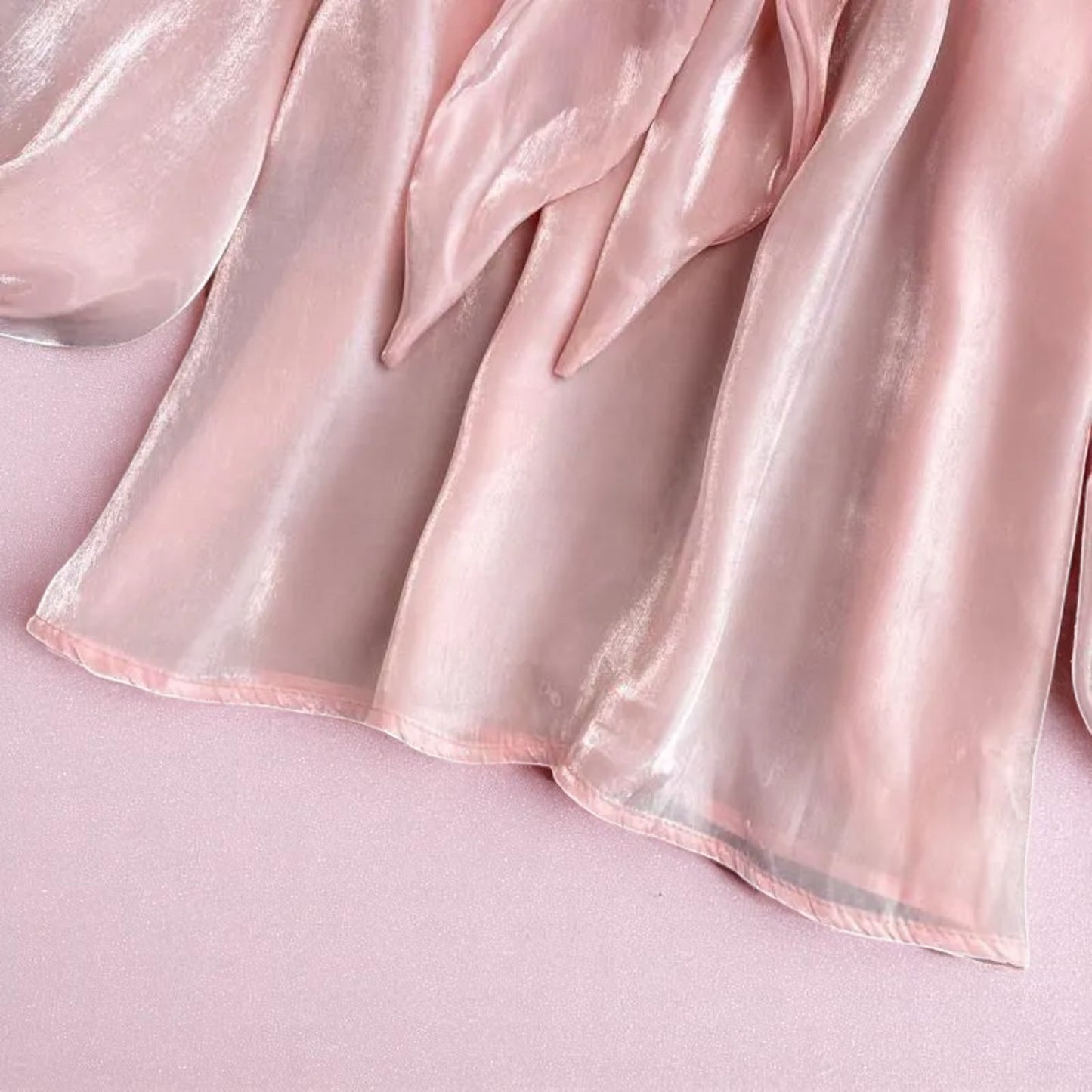 Moonlit Ruffle Waltz Blouse – Blouse | Iridescent pastel fashion accessory from Rainbowscape