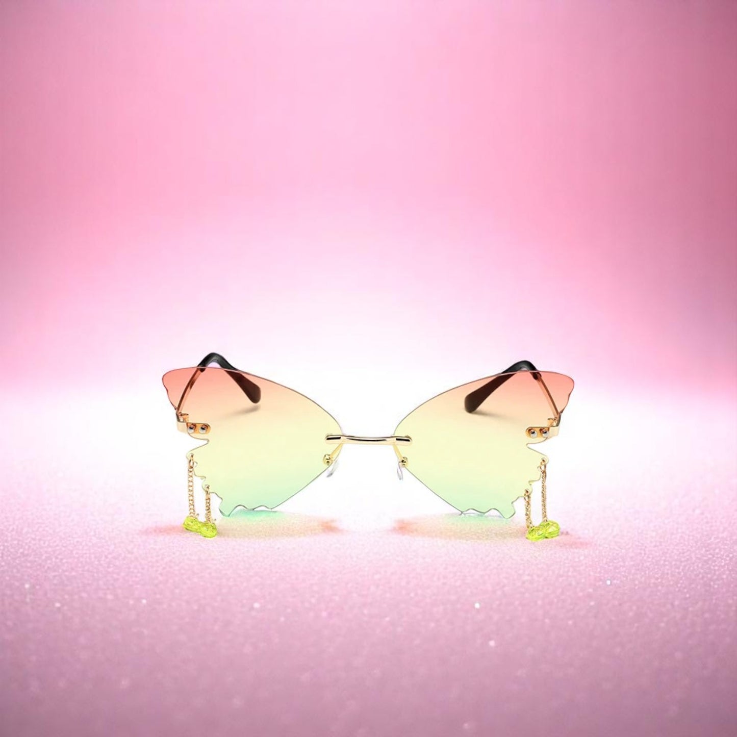 Flutterkiss Charm Shades – Sunglasses | Iridescent pastel fashion accessory from Rainbowscape