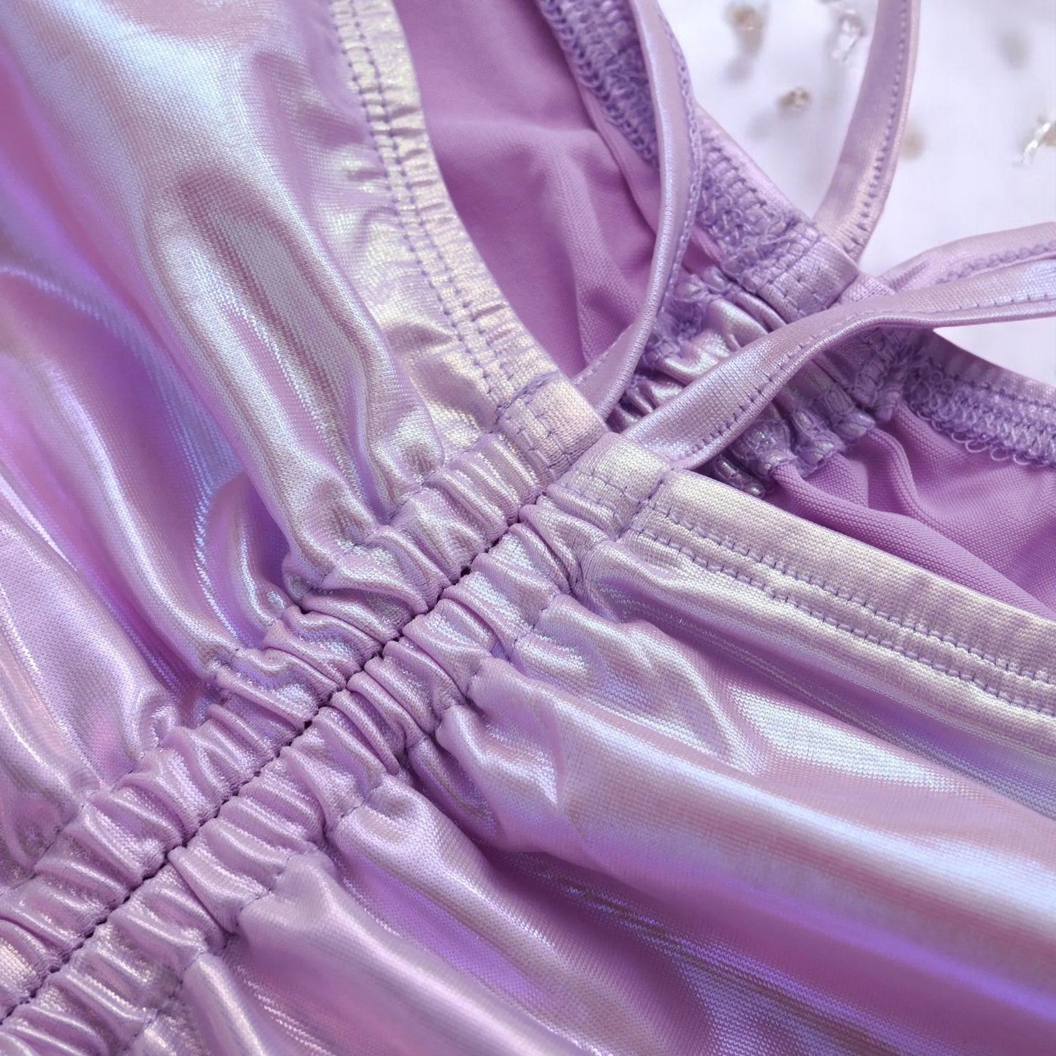 Moonlit Siren Flare Pants – Trousers | Iridescent pastel fashion accessory from Rainbowscape