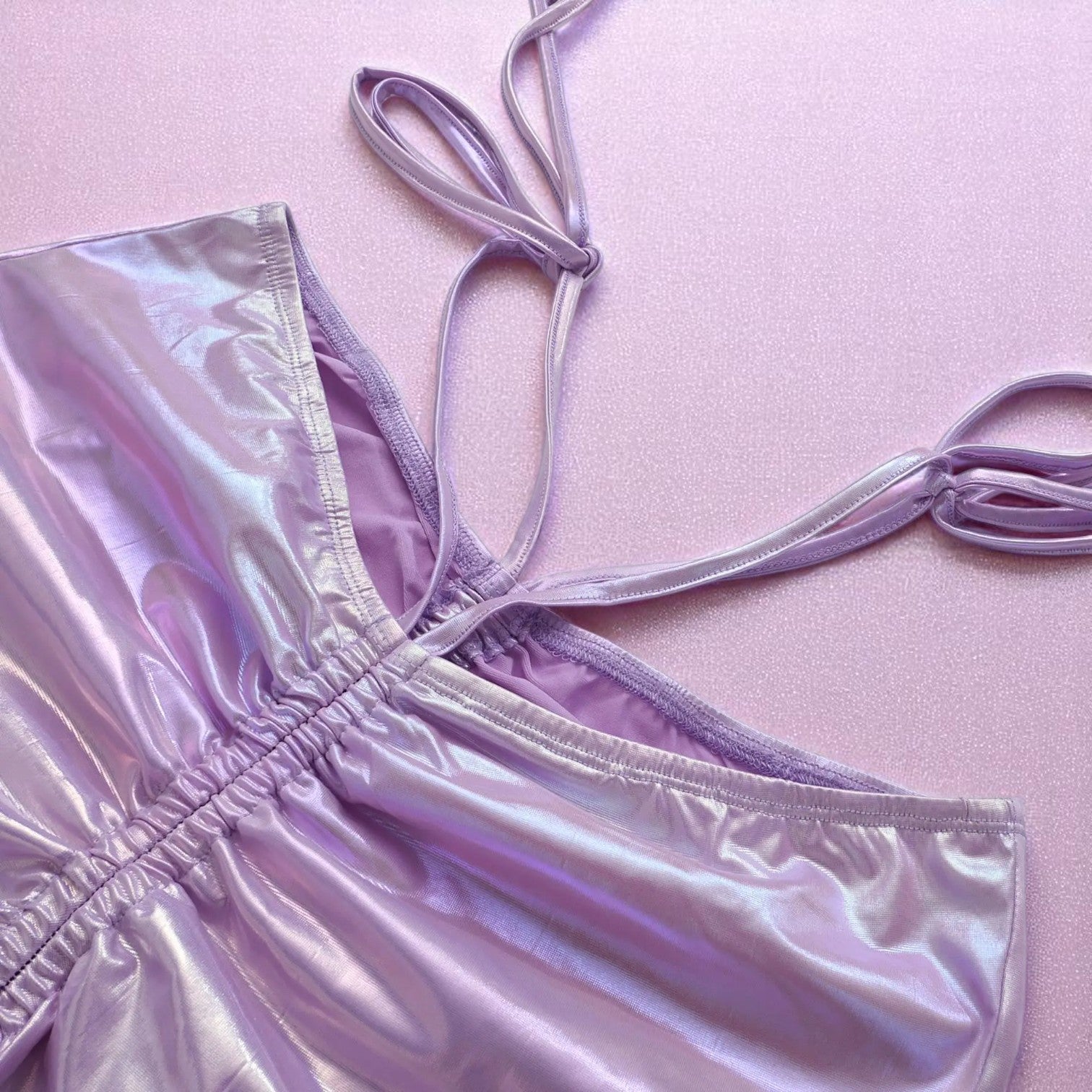 Moonlit Siren Flare Pants – Trousers | Iridescent pastel fashion accessory from Rainbowscape