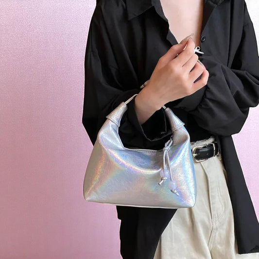 Moonlit Mochi Dumpling Bag – Handbag | Iridescent pastel fashion accessory from Rainbowscape