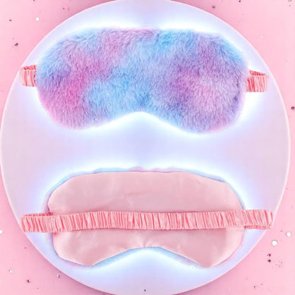 Dozy Bloom Eye Mask – Eye mask | Iridescent pastel fashion accessory from Rainbowscape