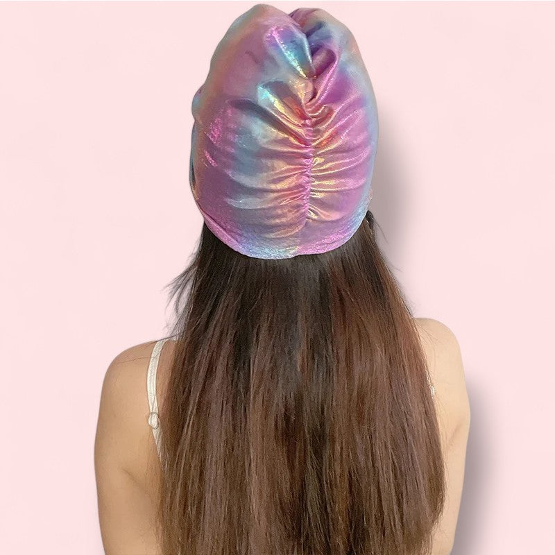 Celestwist Swim Turban – Turban | Iridescent pastel fashion accessory from Rainbowscape