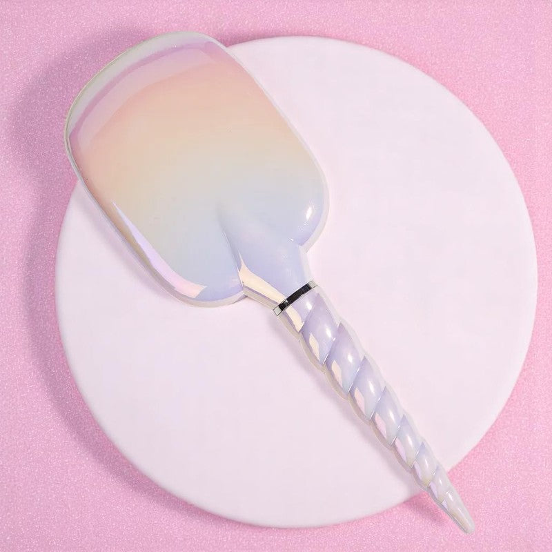Twist & Tame – Unicorn Paddle Brush – Hair Brush | Iridescent pastel fashion accessory from Rainbowscape