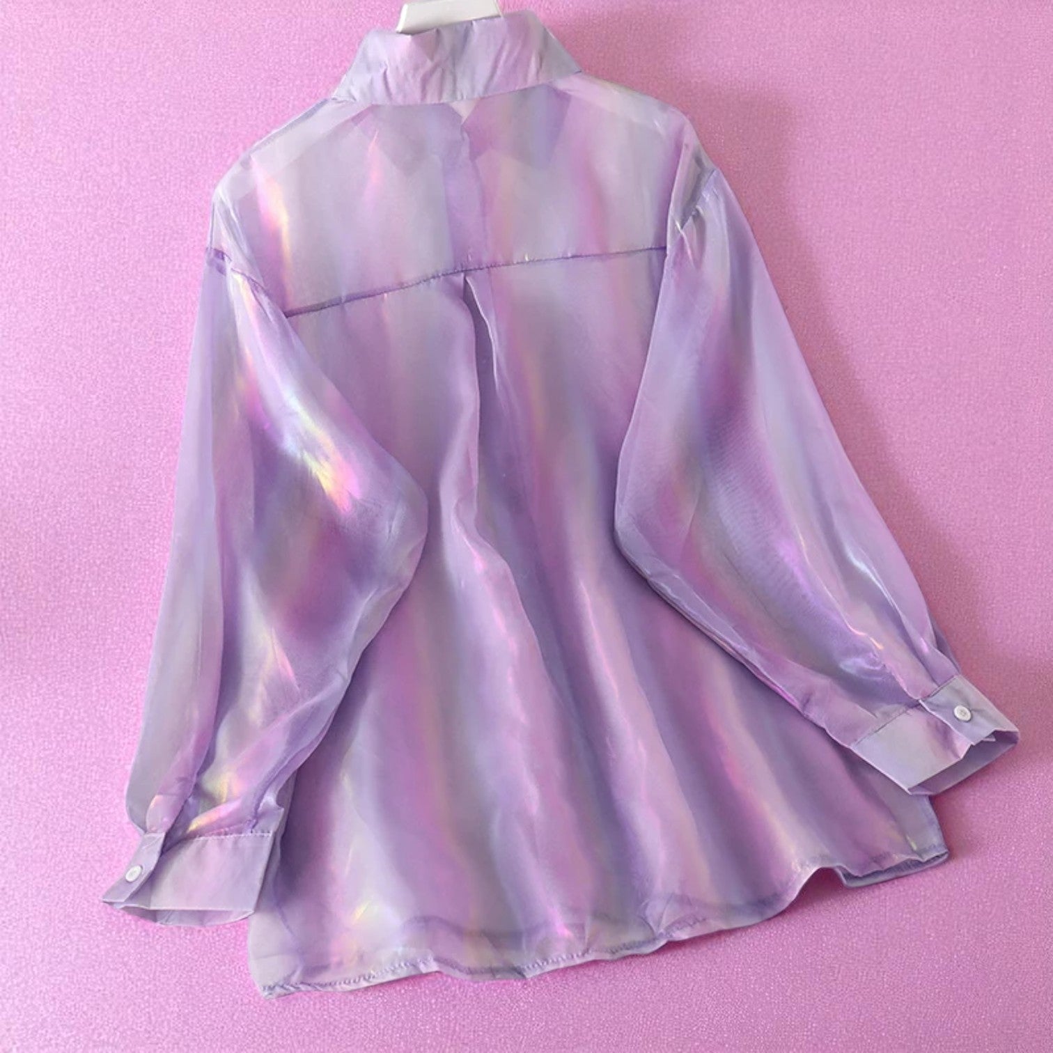 Moonveil Mirage Shirt – Shirt | Iridescent pastel fashion accessory from Rainbowscape