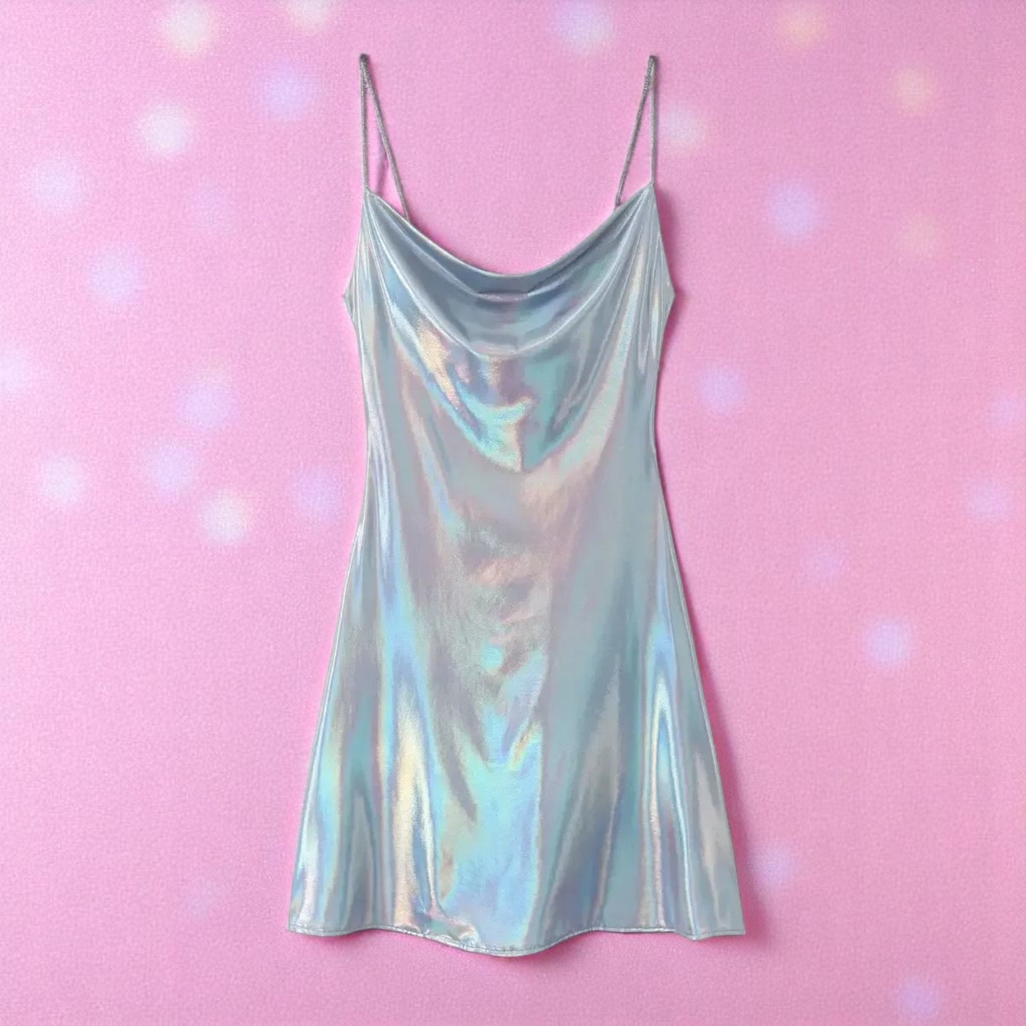 Celestia Drip Slip Dress – Dress | Iridescent pastel fashion accessory from Rainbowscape