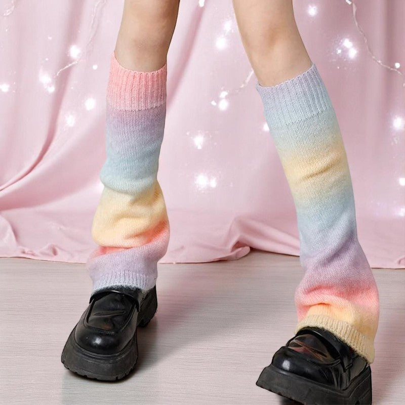 Dreamstroll Knit Leg Warmers – Leg Warmer | Iridescent pastel fashion accessory from Rainbowscape