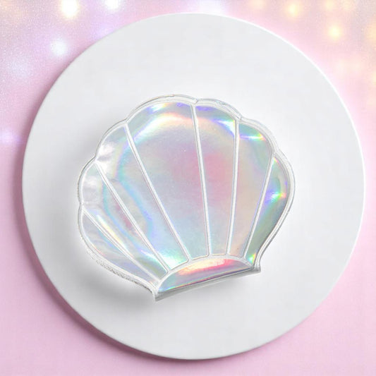 Seapearl Sparkle Mirror – mirror | Iridescent pastel fashion accessory from Rainbowscape