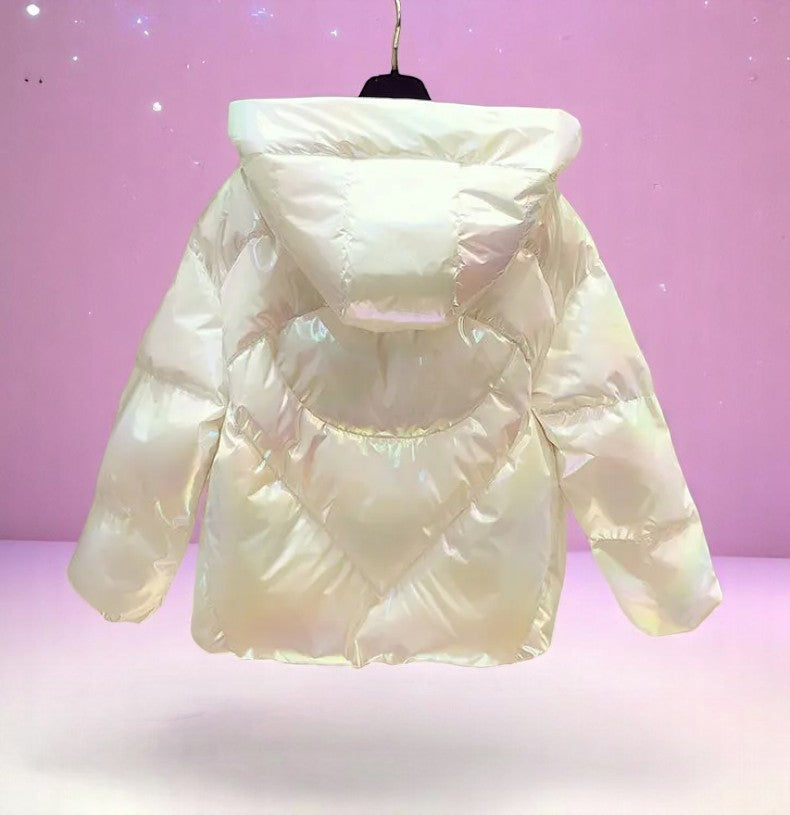 Starlight Bubblewrap Puffer – Jacket | Iridescent pastel fashion accessory from Rainbowscape