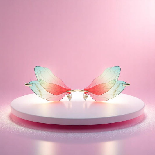 Flutterflick Fantasy Shades – Sunglasses | Iridescent pastel fashion accessory from Rainbowscape