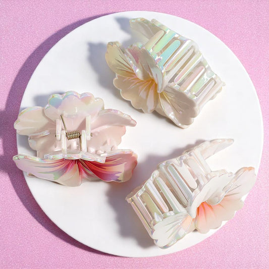 Petalwish Iridescent Claw Clip – Hair Clip | Iridescent pastel fashion accessory from Rainbowscape