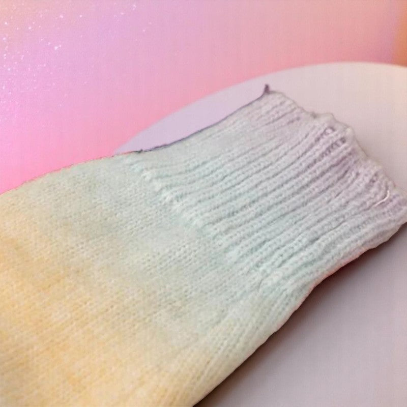Dreamstroll Knit Leg Warmers – Leg Warmer | Iridescent pastel fashion accessory from Rainbowscape
