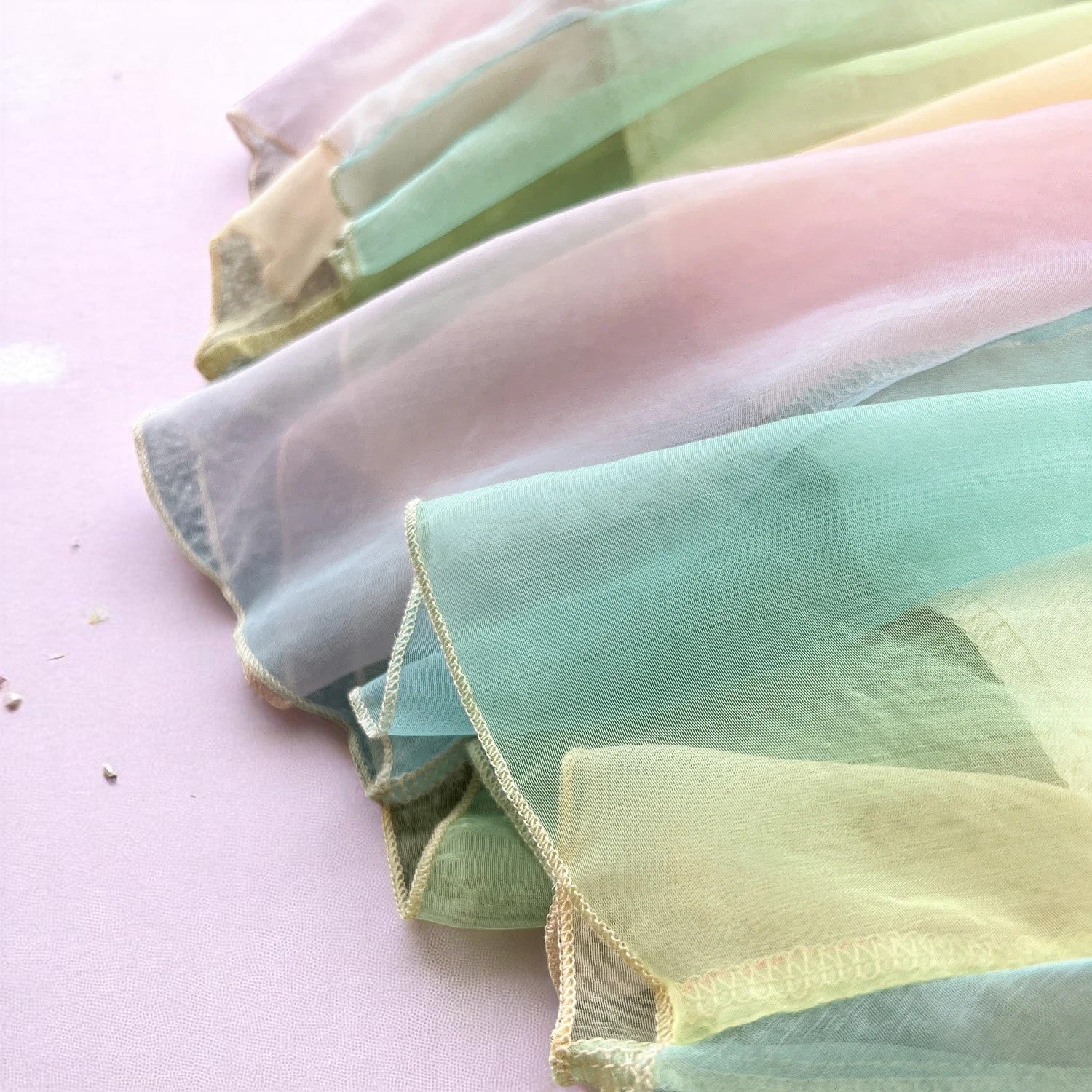 Whirlwind of Whimsy Mesh Midi Dress – Dress | Iridescent pastel fashion accessory from Rainbowscape