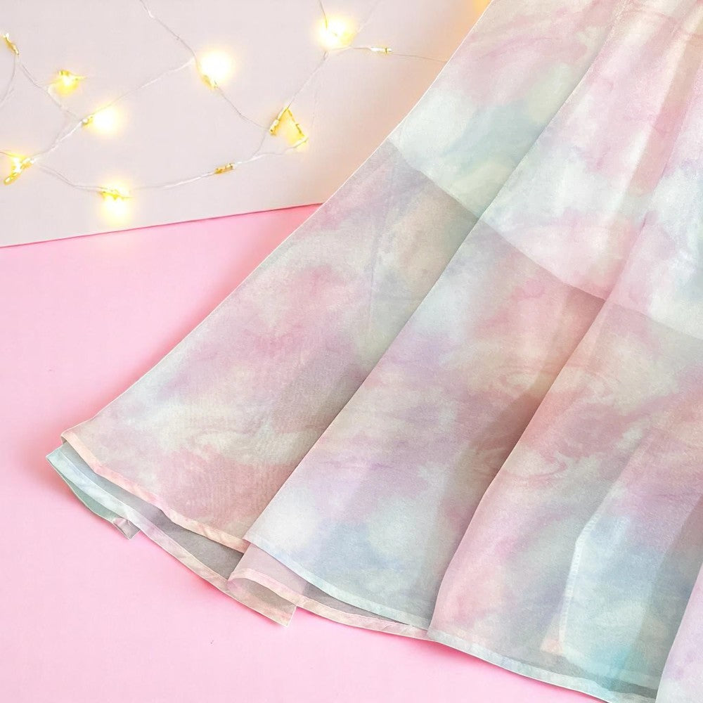 Celestia Drift Maxi Dress – Dress | Iridescent pastel fashion accessory from Rainbowscape