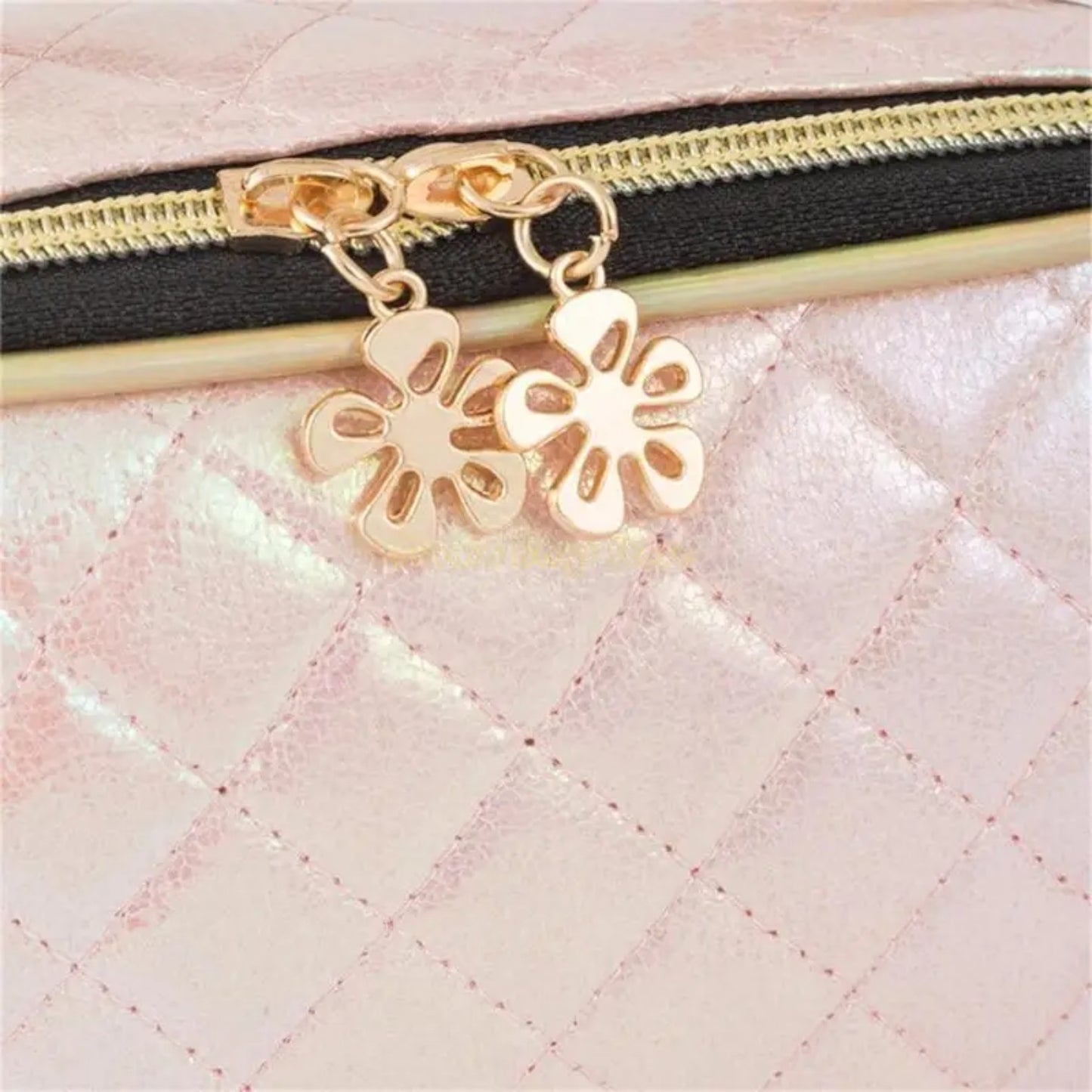 Celestial Glam Travel Vault – Makeup Bag | Iridescent pastel fashion accessory from Rainbowscape