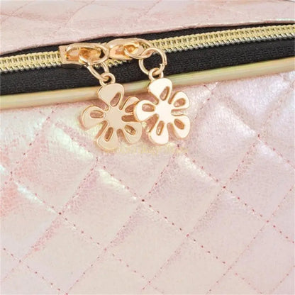 Celestial Glam Travel Vault – Makeup Bag | Iridescent pastel fashion accessory from Rainbowscape