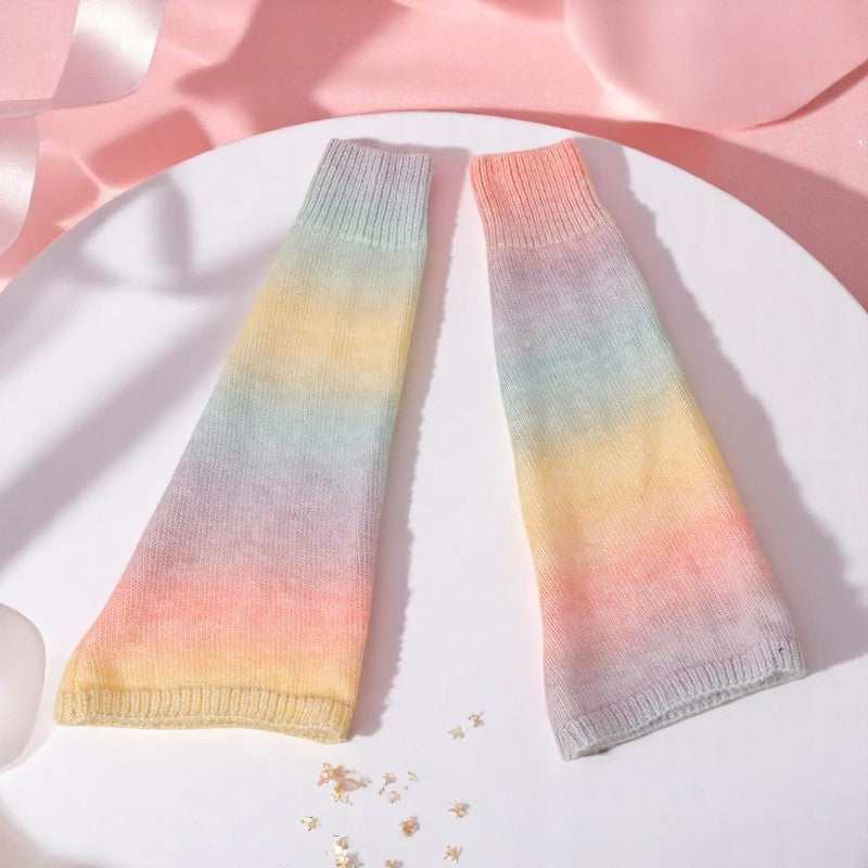 Dreamstroll Knit Leg Warmers – Leg Warmer | Iridescent pastel fashion accessory from Rainbowscape