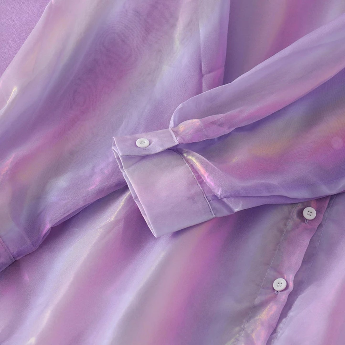 Moonveil Mirage Shirt – Shirt | Iridescent pastel fashion accessory from Rainbowscape