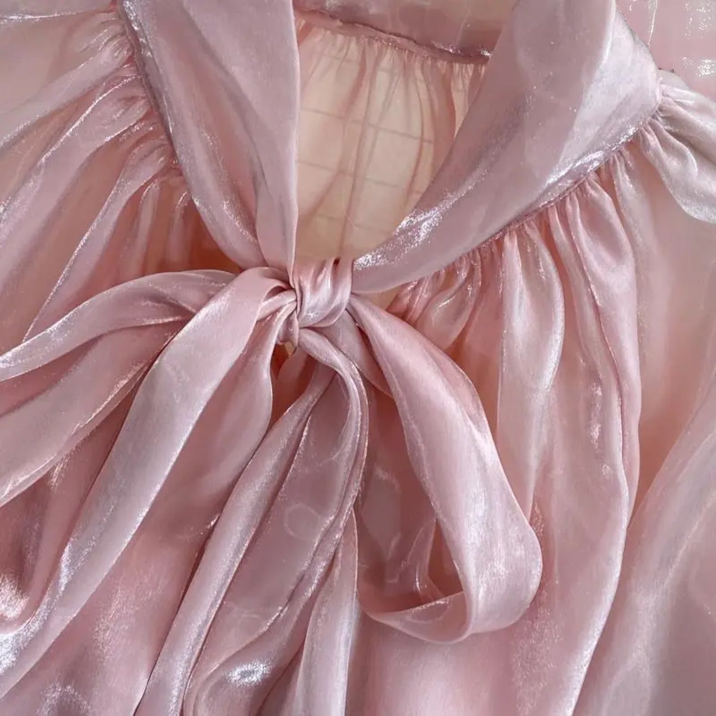 Moonlit Ruffle Waltz Blouse – Blouse | Iridescent pastel fashion accessory from Rainbowscape