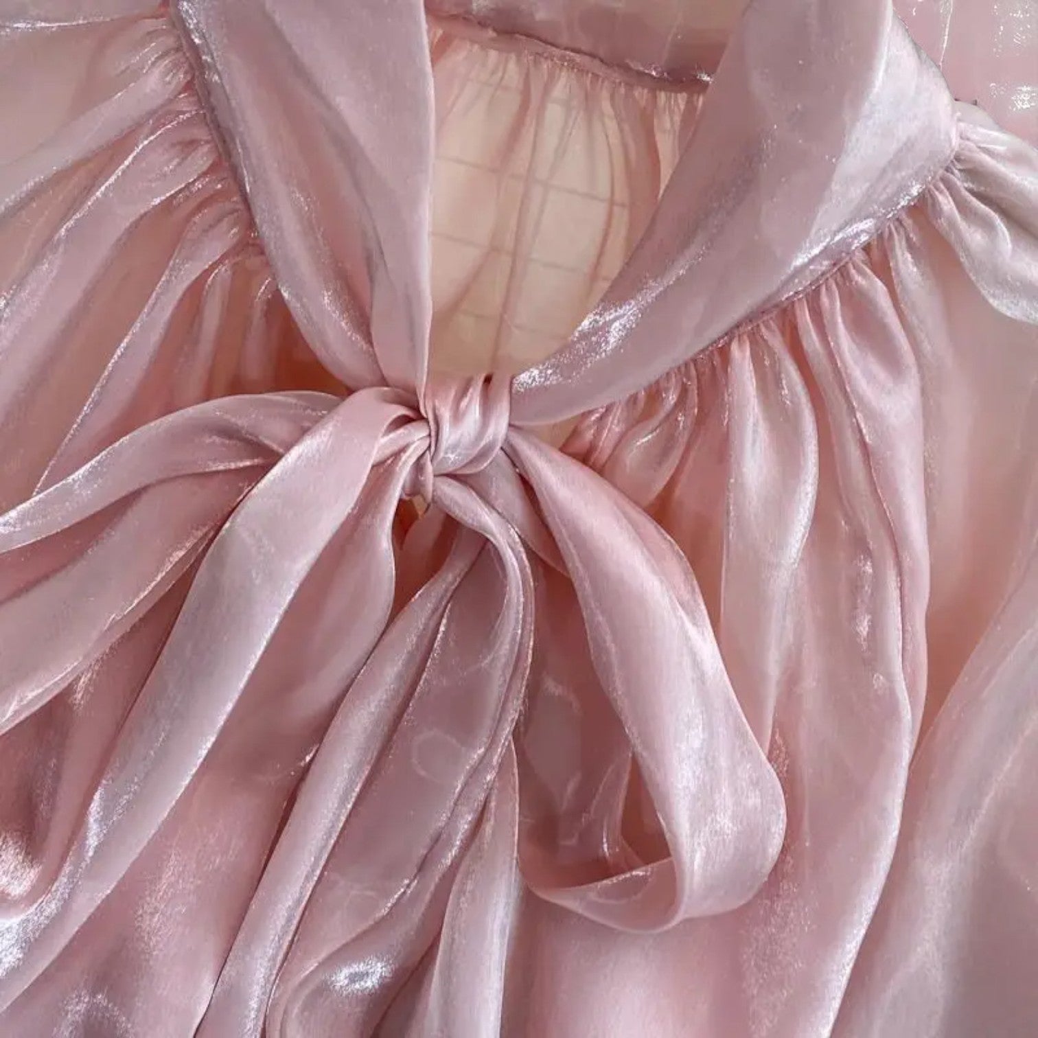 Moonlit Ruffle Waltz Blouse – Blouse | Iridescent pastel fashion accessory from Rainbowscape