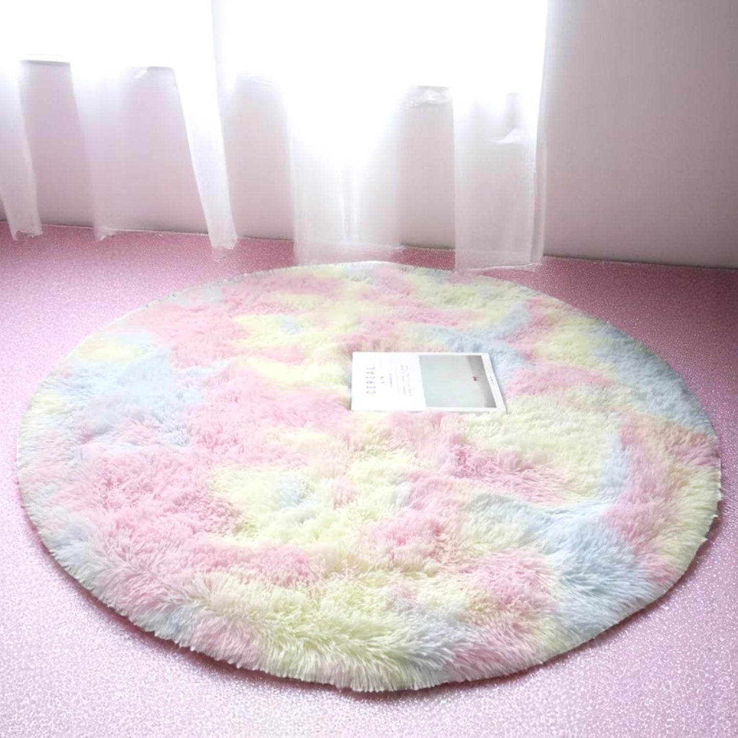 Celestial Cloud Puff Rug – Carpet | Iridescent pastel fashion accessory from Rainbowscape