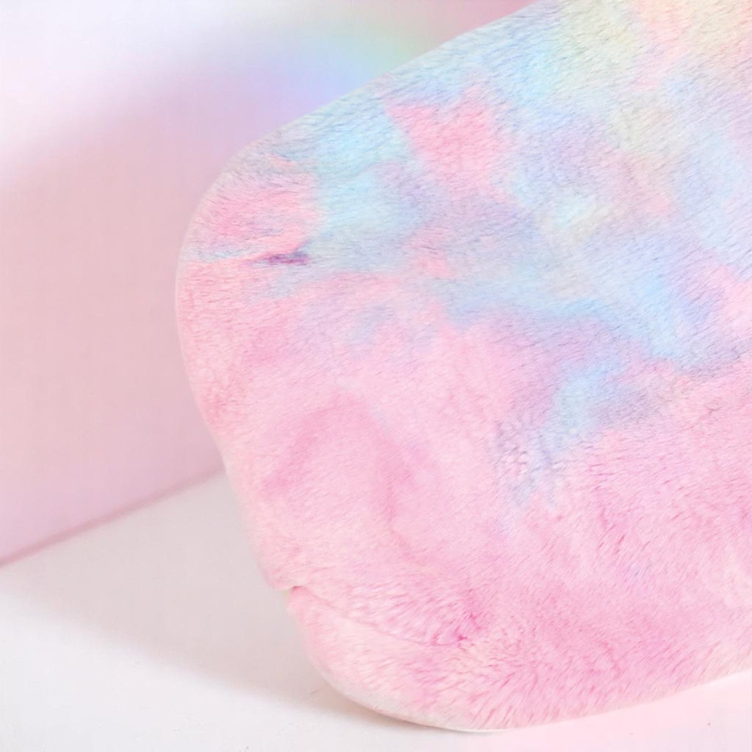 Frosted Bubblegum Dream Faux Fur Jacket – Jacket | Iridescent pastel fashion accessory from Rainbowscape