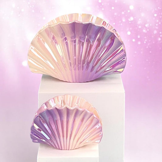 Seashimmer Shell Claw Clip – Hair Clip | Iridescent pastel fashion accessory from Rainbowscape