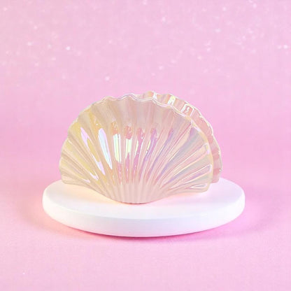 Seashimmer Shell Claw Clip – Hair Clip | Iridescent pastel fashion accessory from Rainbowscape