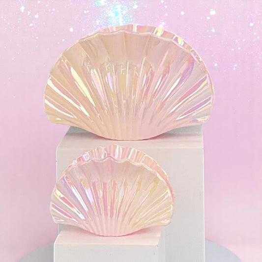 Seashimmer Shell Claw Clip – Hair Clip | Iridescent pastel fashion accessory from Rainbowscape
