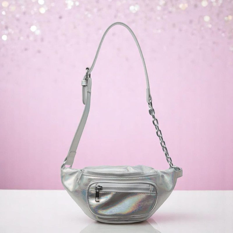 Starlite Hustle Sling Bag – Waist Pack | Iridescent pastel fashion accessory from Rainbowscape