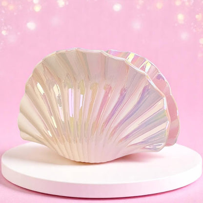 Seashimmer Shell Claw Clip – Hair Clip | Iridescent pastel fashion accessory from Rainbowscape